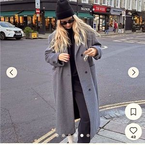 Oak + Fort Women's Grey Coat XS